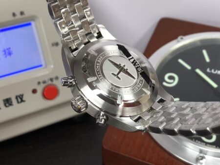 IWC Pilot Chrono IW377710 Stainless Steel Case Black Dial with Clone 79320 Movement - Image 8