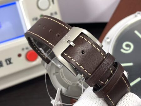 IWC Mark XVIII IW327006 Titanium Case Black Dial Brown Leather Strap - Image 9