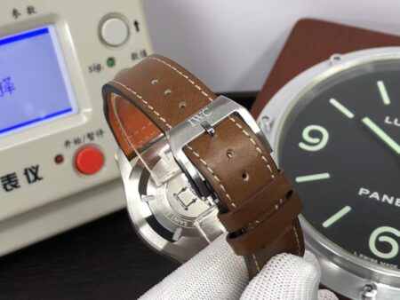 IWC Pilot Chrono IW377713 Brown Dial Brown Leather Strap Clone 79320 Movement - Image 10
