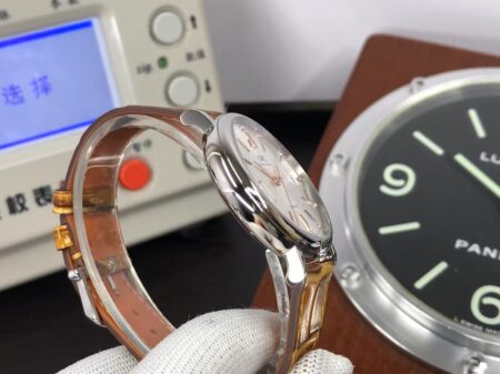IWC Portofino IW458101 37mm Stainless Steel Case Silver Dial with Brown Leather Strap - Image 6