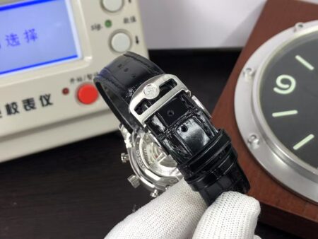 IWC Portuguese IW371615 Stainless Steel Case Gren Dial with Black Leather Strap - Image 9
