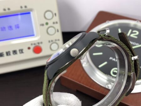 IWC Mark XVIII Top Gun IW324712 Black Ceramic Case Green Nylon Band with Clone 32111 Movement - Image 7