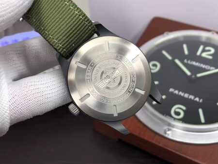 IWC Mark XVIII Top Gun IW324712 Black Ceramic Case Green Nylon Band with Clone 32111 Movement - Image 8