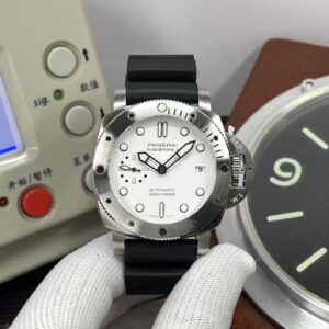 Panerai Submersible Bianco PAM 2223 White Dial Black Rubber Band Super Clone P.900 Movement