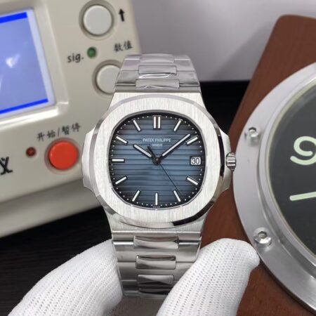 Patek Philippe Nautilus 5711 Stainless Steel Case Blue/Grey Dial Super Clone 330 Movement