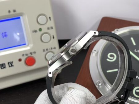 APSF Audemars Piguet Royal Oak 15400 Blue Dial Black Rubber Band with Super 3120 Movement - Image 7