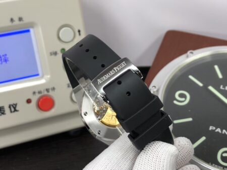 APSF Audemars Piguet Royal Oak 15400 Blue Dial Black Rubber Band with Super 3120 Movement - Image 9