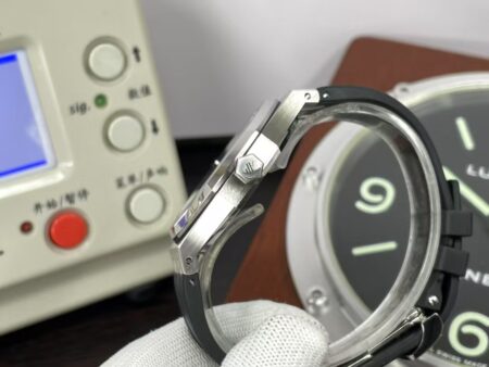 APSF Audemars Piguet Royal Oak 15400 Black Dial Black Rubber Band with Super 3120 Movement - Image 7