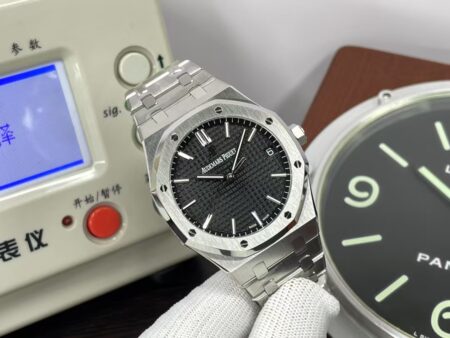 APSF Audemars Piguet Royal Oak 15500 Black Dial with Super Clone 4302 Movement - Image 2