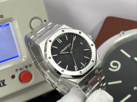 APSF Audemars Piguet Royal Oak 15500 Black Dial with Super Clone 4302 Movement - Image 4
