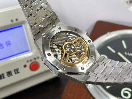 APSF Audemars Piguet Royal Oak 15500 Black Dial with Super Clone 4302 Movement - Image 8