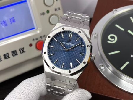 APSF Audemars Piguet Royal Oak 15500 Blue Dial with Super Clone 4302 Movement - Image 3
