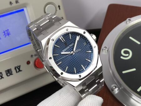 APSF Audemars Piguet Royal Oak 15500 Blue Dial with Super Clone 4302 Movement - Image 4