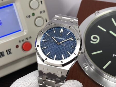 APSF Audemars Piguet Royal Oak 15500 Blue Dial with Super Clone 4302 Movement - Image 5