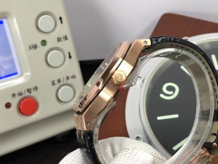 APSF Audemars Piguet Royal Oak 15500 Rose Gold Case Black Dial with Super Clone 4302 Movement - Image 7