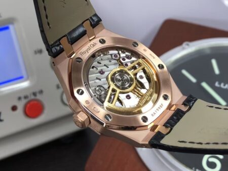 APSF Audemars Piguet Royal Oak 15500 Rose Gold Case Black Dial with Super Clone 4302 Movement - Image 8
