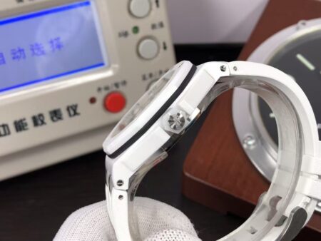 APSF Audemars Piguet Royal Oak Offshore Diver 15707 White Ceramic with Super Clone 3120 Movement - Image 7