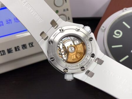 APSF Audemars Piguet Royal Oak Offshore Diver 15707 White Ceramic with Super Clone 3120 Movement - Image 8
