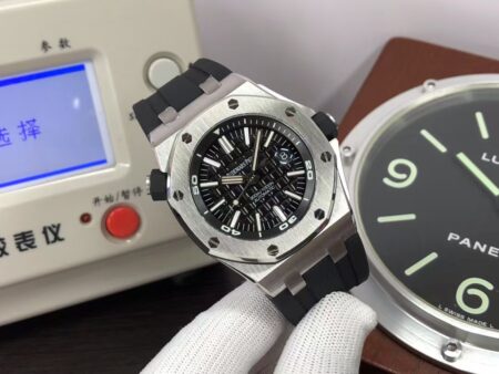APSF Audemars Piguet Royal Oak Offshore Diver 15710 Black Dial Black Rubber Band with Super 3120 Movement - Image 2