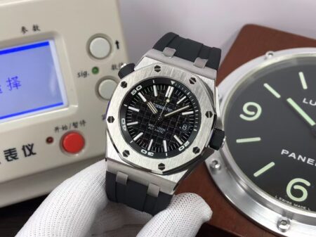 APSF Audemars Piguet Royal Oak Offshore Diver 15710 Black Dial Black Rubber Band with Super 3120 Movement - Image 3
