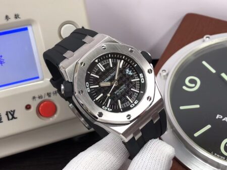 APSF Audemars Piguet Royal Oak Offshore Diver 15710 Black Dial Black Rubber Band with Super 3120 Movement - Image 4