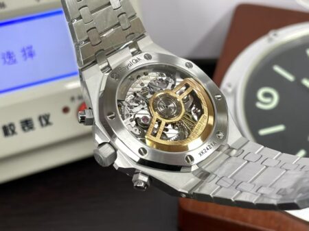 Swiss Replica Audemars Piguet Royal Oak Chronograph 26240 Black Dial with Super Clone 4401 Movement - Image 13