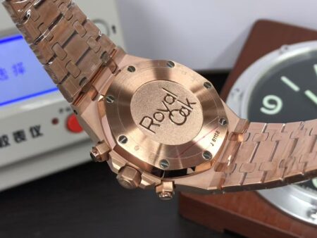 OMF Audemars Piguet Royal Oak Chrono 26331 Rose Gold Case Blue Dial with Asia 7750 Movement - Image 8