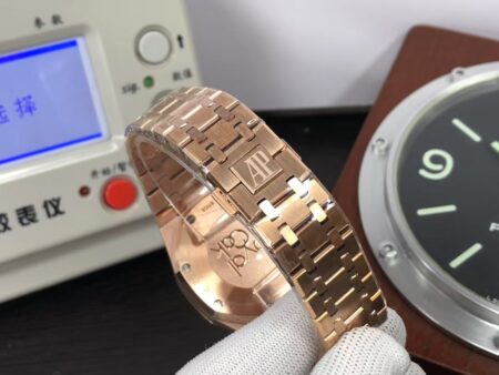 OMF Audemars Piguet Royal Oak Chrono 26331 Rose Gold Case Blue Dial with Asia 7750 Movement - Image 9