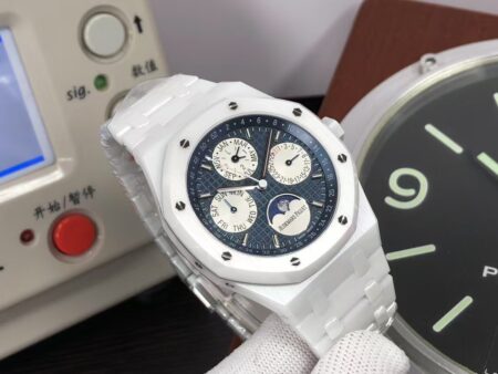 APSF Audemars Piguet Royal Oak Perpetual Calendar 26579 White Ceramic Clone 5134 Movement - Image 4