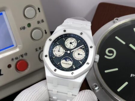 APSF Audemars Piguet Royal Oak Perpetual Calendar 26579 White Ceramic Clone 5134 Movement - Image 5