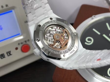 APSF Audemars Piguet Royal Oak Perpetual Calendar 26579 White Ceramic Clone 5134 Movement - Image 8