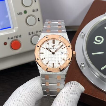 ZF Audemars Piguet Lady Royal Oak 67651 Two Tone White Dial Swiss Quartz Movement