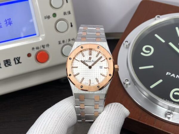 ZF Audemars Piguet Lady Royal Oak 67651 Two Tone White Dial Swiss Quartz Movement
