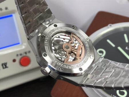 APSF Audemars Piguet Royal Oak Perpetual Calendar 26574 Moon Phase Steel Blue Dial with Clone 5134 Movement - Image 8
