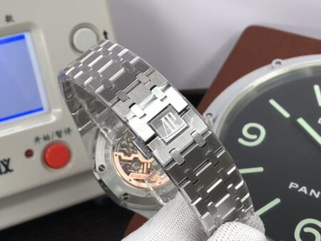 APSF Audemars Piguet Royal Oak Perpetual Calendar 26574 Moon Phase Steel Blue Dial with Clone 5134 Movement - Image 9