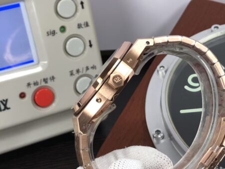 APSF Audemars Piguet Royal Oak Perpetual Calendar 26574 Moon Phase Rose Gold Blue Dial with Clone 5134 Movement - Image 7