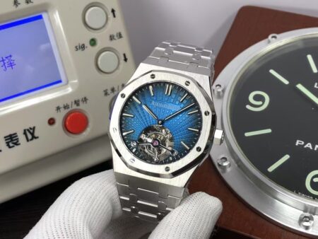 BBSF Audemars Piguet Royal Oak Tourbillon 26522 Blue Dial - Image 3