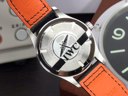 Replica IWC Mark XVIII IW327001 Black Dial Black Leather Strap with Genuine Swiss Movement - Image 8