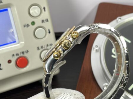 Rolex Daytona 126503 Two Tone Yellow Gold Case Super Clone 4131 Movement White Dial - Image 9