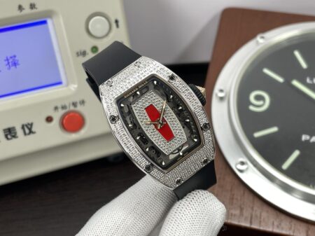 Richard Mille RM07-01 Snow Diamond Super Clone CRMA2 Automatic Movement with Black Rubber Band - Image 2