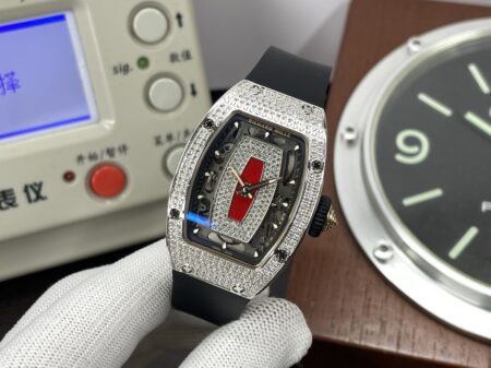Richard Mille RM07-01 Snow Diamond Super Clone CRMA2 Automatic Movement with Black Rubber Band - Image 3