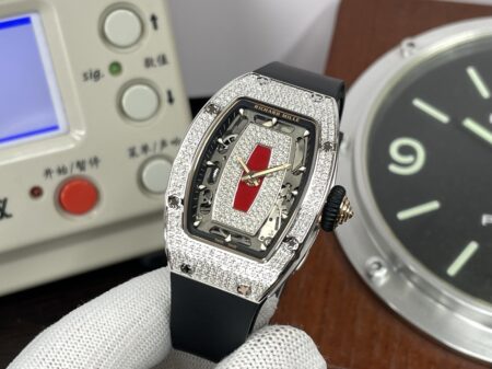 Richard Mille RM07-01 Snow Diamond Super Clone CRMA2 Automatic Movement with Black Rubber Band - Image 4