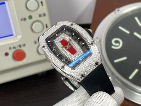 Richard Mille RM07-01 Snow Diamond Super Clone CRMA2 Automatic Movement with Black Rubber Band - Image 5