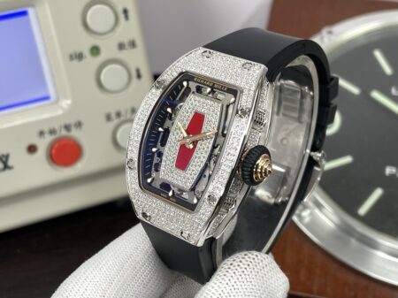 Richard Mille RM07-01 Snow Diamond Super Clone CRMA2 Automatic Movement with Black Rubber Band - Image 6