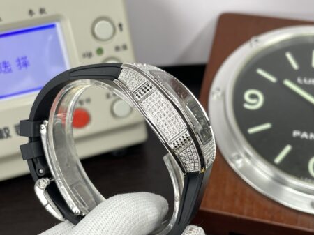 Richard Mille RM07-01 Snow Diamond Super Clone CRMA2 Automatic Movement with Black Rubber Band - Image 7