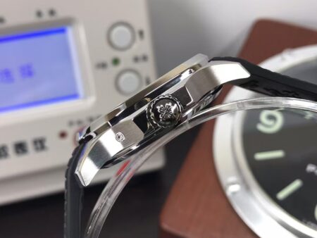 Replica Patek Philippe Aquanaut 5164 Travel Time Clone 324 Movement Grey Dial Black Rubber Strap - Image 7
