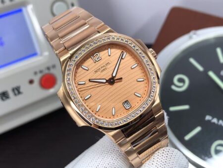 Patek Philippe Nautilus 7118 Ladies Rose Gold Case Rose Gold Dial Super Clone 324 Movement - Image 2