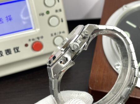 Audemars Piguet Royal Oak Chrono 26240 Stainless Steel Case Green Dial with Super Clone 4401 Movement - Image 9