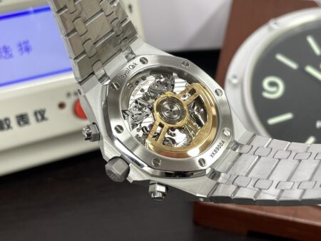 Audemars Piguet Royal Oak Chrono 26240 Stainless Steel Case Green Dial with Super Clone 4401 Movement - Image 12