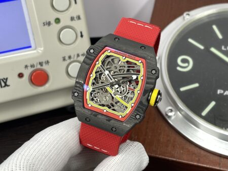 Premium Replica Richard Mille RM67-02 Germany Clone CRMA7 Movement NTPT Case Red Nylon Strap - Image 3